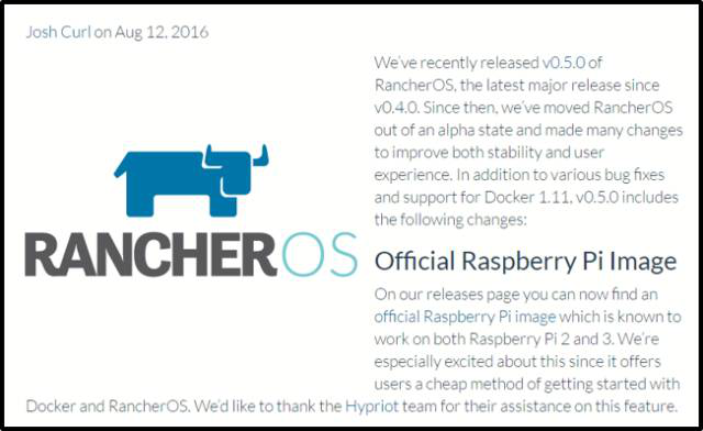 rancher与合作伙伴docker,已经先于一步在ARM上投试